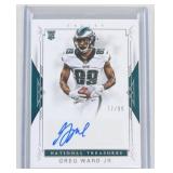2017 Panini Greg Ward Jr Autographed Card