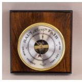 Vintage French Baroster Wooden Barometer