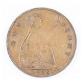 1936 British One Penny George V Coin