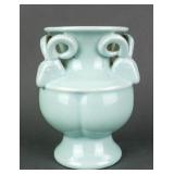 Chinese Jun Ware Porcelain Vase w/Ram Handed