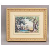 French Oil on Board Signed Paul Delormoz