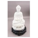 Chinese Fine Blanc de Chine Porcelain Buddha