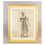 Charcoal on Paper Signed William Edward Norton