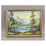 Canadian WC on Paper Signed M.L. Richardson