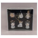 European Spun Glass Christmas Tree Decoration Set