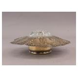 Antique Silver-plated Flower Frog Vase
