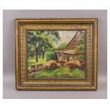 Canadian Oil on Canvas Signed Manly E. MacDonald