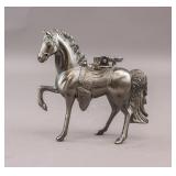 Vintage Japanese Silver-plated Horse Lighter