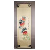 Chinese Watercolor on Paper Sgd Qi Baishi w/ Seals