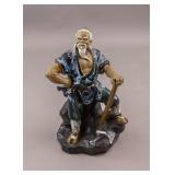 1980s Chinese Shiwan Pottery Mud Man Sculpture