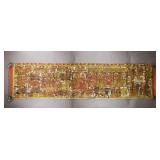 Rare Indian Mixed Media on Canvas Pabuji Ki Phad