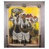 Indian Oil on Canvas Signed B. Prabha