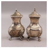 Vintage Silver-plated Salt & Pepper Shakers 2pc