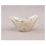 Chinese Qing Dynasty Yuanbao Treasury Silver Ingot
