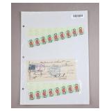 1927 Canadian Bank of Commerce Check & S&H Stamp