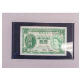1959 Hong Kong $1 Banknote