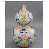 Chinese Copper Red Porcelain Vase Qianlong Mark