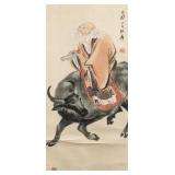 Lithograph on Paper by Chang Dai-chien w/ Seals