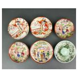 Japanese Kutani Ware Porcelain Plates 6pc