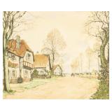 French Litho Signed Paul Emile Lecomte 8 SZL