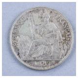 1937 French Indochina 20 Cents Coin