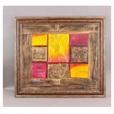 Mixed Media on Canvas Signed Jesus w/ Michaels