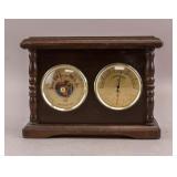 Japanese Vintage Wooden Desktop Weather Station