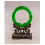 Chinese Fine Green Hardstone Bangle