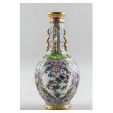 Chinese Famille Rose Gilt Porcelain Vase Yongzheng