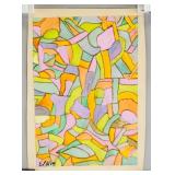 French Watercolor on Paper Signed Maurice Esteve