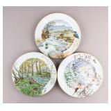 British Royal Worcester Porcelain Plates '1979 3pc