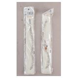 Silver-plated Gemstones Bracelets 2pc