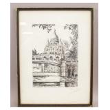 Etching on Paper Signed Dufza Burin Original