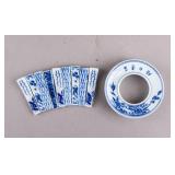 Chinese Porcelain Chopsticks Holders Set