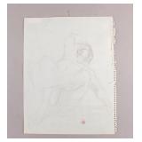 American Pencil on Paper Stamped Gagnon '1978