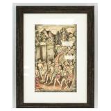 Indonesian WC & Ink on Paper Signed Ierang Batran