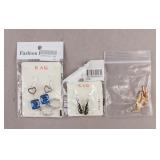Assorted Gold & Sliver-plated Earrings 3pc
