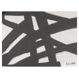 American Acrylic on Canvas Signed Franz Kline