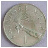 1966 Tanzania 1 Shilingi Coin