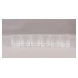 PCR Palace Crystal Whiskey Cups 6pc w/ Box