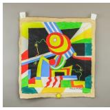 Acrylic on Canvas Signed Marsden Hartley