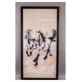 Chinese Ink on Paper Signed Xu Beihong w/ Seals