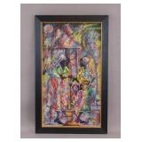 OOC Signed Norman Lewis w/ Sotheby's Label