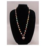 Chinese Natural Amber Beams Necklace