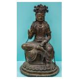 Chinese Large Gilt Bronze Buddha Sculpture
