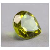 5.20ct Pear Cut Green Natural Sphene Titanite