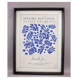 Litho on Paper Signed Henri Matisse Serge Sabarsky