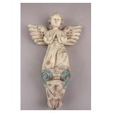 Vintage Wall-mounted Carved Wooden Angel