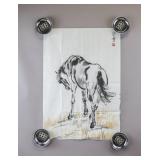 Ink on paper Signed Xu Beihong w/ COA #01311 '2003