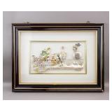 Italian Silver Carved Relief Wall Plaque